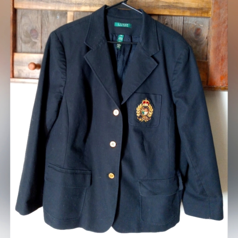 Ralph Lauren Logo Sport Blazer Sz 22W